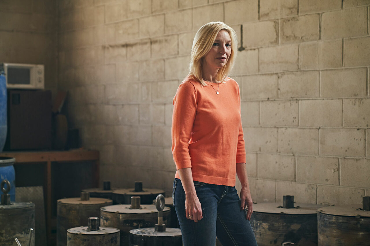 female business owner portrait in warehouse