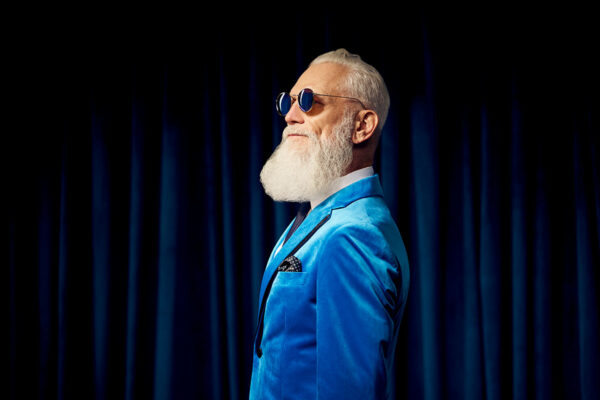 fashion santa santa in blue suit