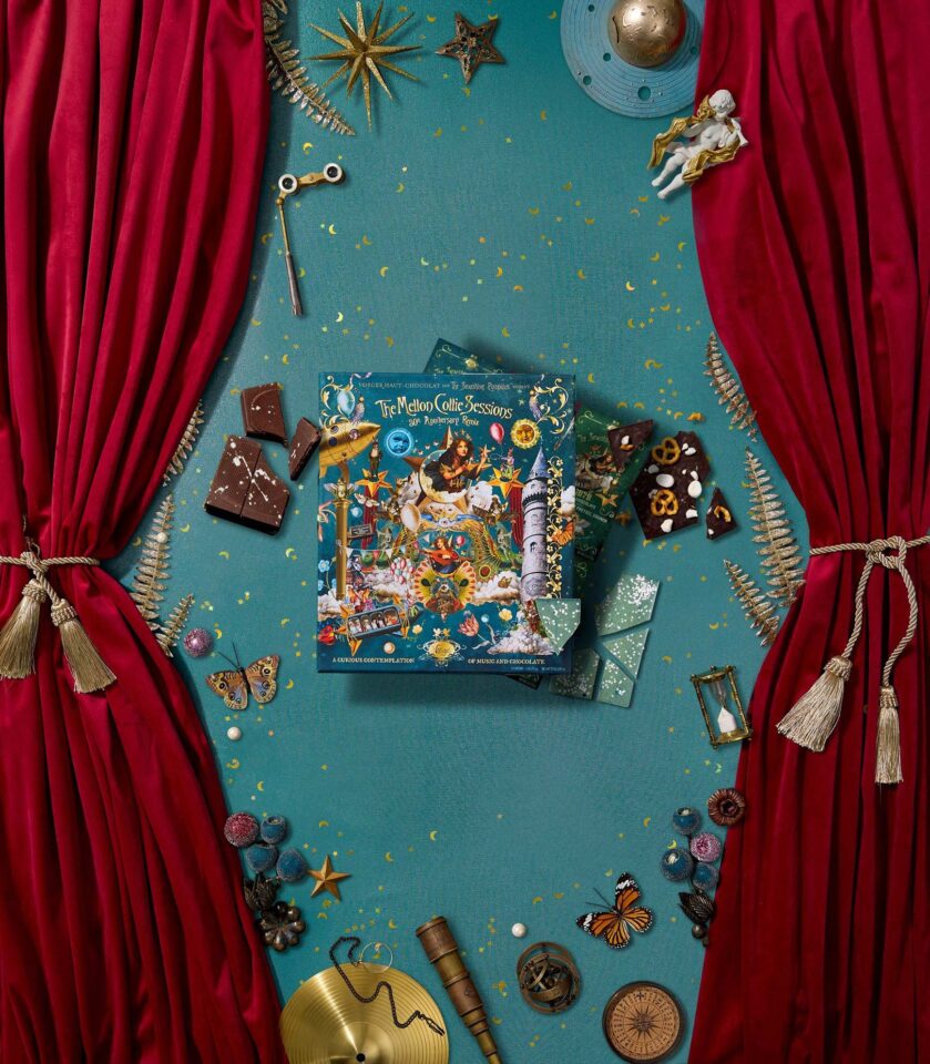 Chicago photography producer luxury brand chocolates Smashing Pumpkins colaboration Vosges